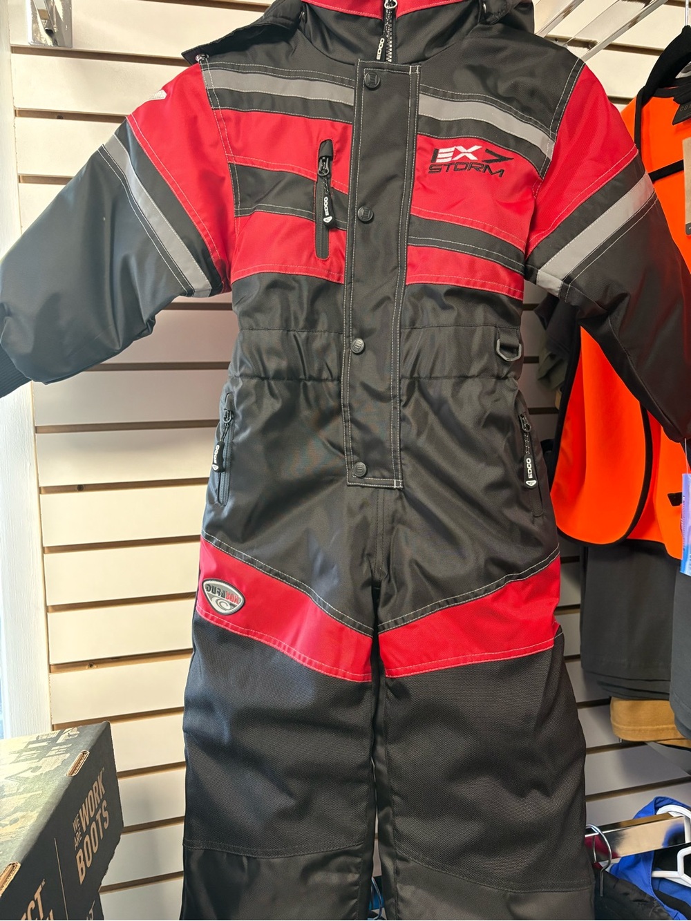 Storm Kids Black and Red Insulated Snow Suit